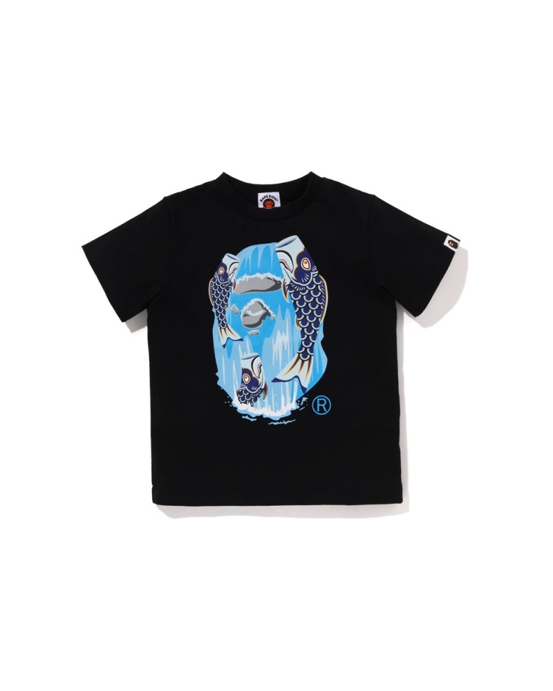 Hauts Bape Koinobori Waterfall Ape Head Noir Enfant | ZLY-72954453